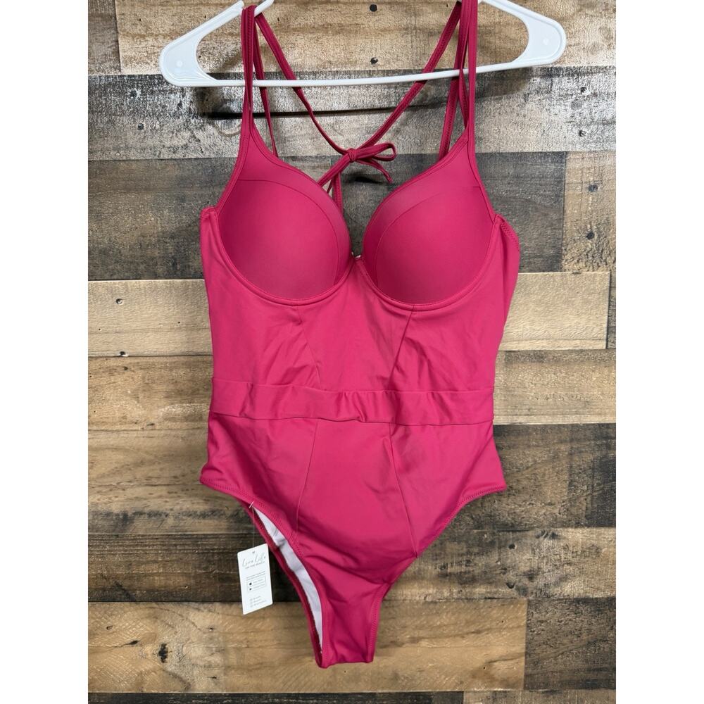 Cupshe Women's Size Large One Piece Bathing Suit Pink NWT SKU 058